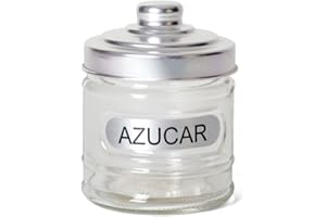 Gerimport Azucarero Cristal Diametro 8cm Altura 10 Tapa Metal