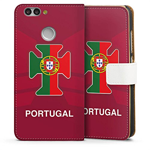 Huawei Nova 2 Tasche Hülle Flip Case Portugal Em Trikot Fussball Football