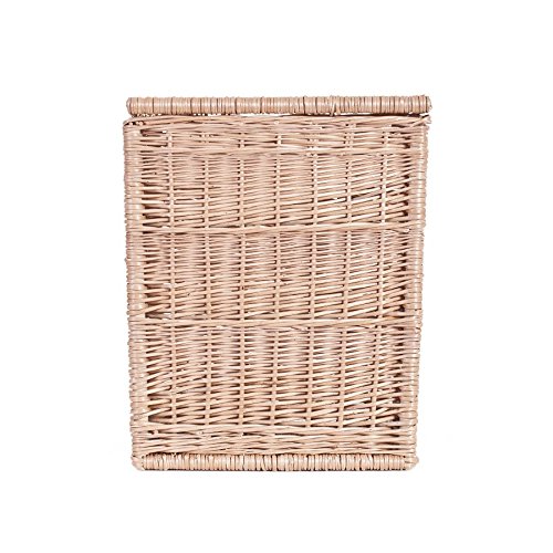 Rechteckiger Wäschekorb, Wäschekorb aus Weide, Wäscheschrank, Wäschekorb mit Deckel, naturfarbiger Wäschekorb, Weidenkorb für Wäsche - 2