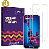 Huawei P20 Schutzglas Bildschirm Schutzfolie, [3 Stück] [9H Härte] [ultra transparent] [Anti-Fingerabdruck] [keine Blase Installation] Displayschutzfolie Panzerglasfolie für Huawei P20