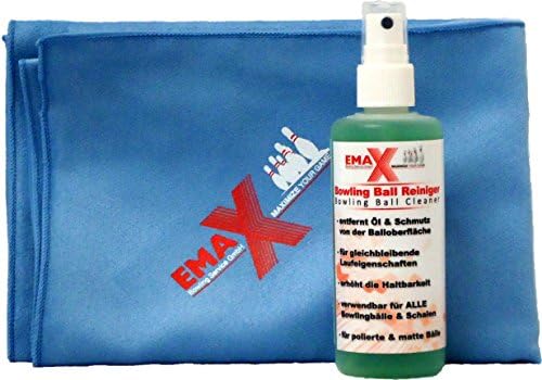 Emax Bowling Ball and Ball Cleaner and Microfibre Hand Towel