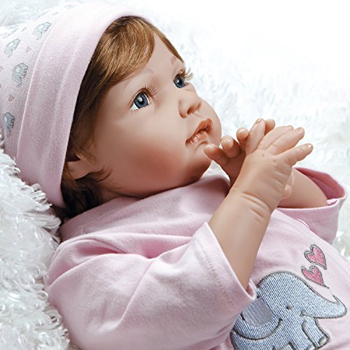 Paradise Galleries Lifelike Realistic Soft Vinyl Weighted 53cm Baby Girl Doll Gift 