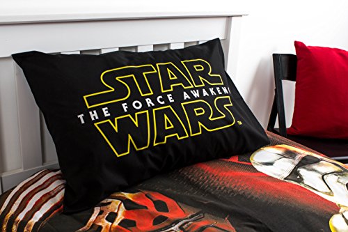 512Do Kids 'Noir' Star Wars : Le Réveil de la Force "Ensemble de housse de couette et taie d'oreiller