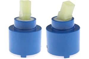 CREATIVE-IDEA 2X Cartouche en Céramique 35mm Disque Robinet Bain Bassin de Douche Levier Salle de Bain Cuisine Réparation Remplacement Outils