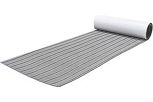 OSLEN Eva Schiuma Teak Sintetico Marino Tappeto Antiscivolo -Pavimenti Teak Adesivo per Barche e Kayak, RV, Pavimenti da Giardino,Decorazioni per Yacht 240 x 17.1/45/60 cm