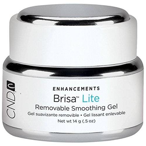 Brisalite Removable Gel Smoothing Pack Base & Top 15ml, Clear Gel 14g, Flat Square Brush #6 (Brisa Lite Smoothing Gel (clear))