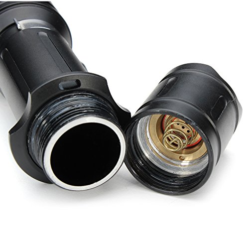 ThorFire Taschenlampe, VG10 Taktische Taschenlampe 900LM IPX 8 Wasserdichte Taschenlampe mit 4 Modis (Schwarz) - 5