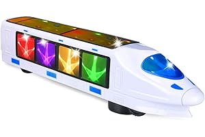 CYKT Train Toys, Beautiful 3D Lightning Electric Train, Creative Gift Toys for 3, 4, 5, 6 Year Old Boys