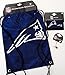 NFL 3-teiliges Geschenk-Set mit Kordelzug Rückseite Pack Nylon Brieftasche & Schlüssel Ring NEW ENGLAND PATRIOTS