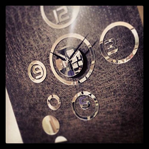 Moderne Wanduhr Design Wandtattoo Dekoration Uhren Groß Spiegel Geschenk - 6