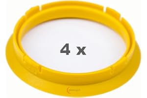 4 x pneugo! Bagues de centrage pour jantes alu 74.1 mm - 65.1 mm