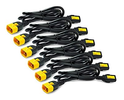 APC Kit de câbles d'alimentation - AP8704S-WW - Cordons d'alimentation (6 unités, verrouillage, C13 à C14, 1,2 m)