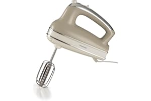 Ariete 1548 Sbattitore Vintage, 450W, 5 velocità, Funzione turbo, 2 fruste, Beige