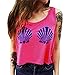 Produktbild Vovotrade Frauen drucken lose ärmellosen Sommerhemd Tank (Size:S, Hot Pink)