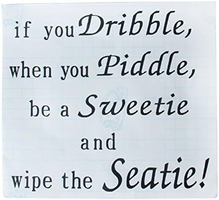 ETHAHE If You Dribble Bathroon Toliet Sticker Decals For Bathroom