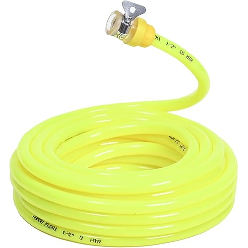 UGAOO Flexi Water Hose PVC Pipe with Leak-Proof Tap Adaptor (10 m) | Heavy Duty Pipe for Garden, Home and Car Washing