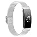 Produktbild VANCHAN kompatible mit Fitbit Inspire HR Armband/Fitbit Inspire Ersatzband, Edelstahl Sport Metall Band Inspire hr Zubehör,L(5.7"-8.7")(Silber)
