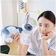 Tickles Cute Rabbit Soft Stuffed Plush Animals Toy for Kids Birthday Gift (Size: 25 cm; Color: Grey)