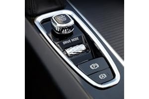 YUZHONGTIAN Para XC90 2015-2020 / XC60 2018 2019 / S90 V90 2017-2019 Interior Consola Central Palanca de Cambios Decoración ABS Plástico Cromado