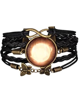 Armband Unendlichkeit Medaillon Karma brasilianischen Infinity Galaxy Dore Bronze