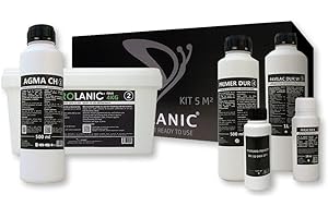 MICROLANIC - Kit Microcemento 5M² Listo al Uso para Paredes sobre Yeso, Pladur, Pintura lisa, etc. SAL. (BEIGE)