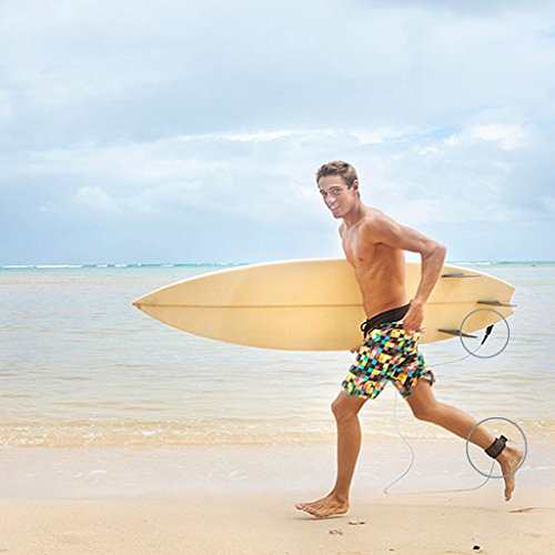 Aufgerollten SUP Leash – Premium Design for Flat & Open Water Stand Up Paddle Board - 4