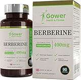 Berberine HCL 400mg with Black Pepper Extract for Improved Absorption | 90 Vegetarian Capsules | Manufactured in The UK in ISO Licensed Facilities