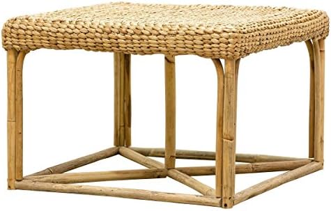 Savari Bamboo and Water-Hyacinth Reed Square Coffee Table