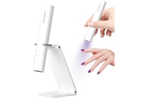 Denabuty UV Lampe für Gelnägel, Mini U V LED Lampe für Nägel Wiederaufladbar mit Ständer Tragbare Kleine UV Nagellampe für Ge