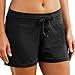 Produktbild CharmLeaks Damen Badeshorts Schwimm Sport Badehose Schwarz XL
