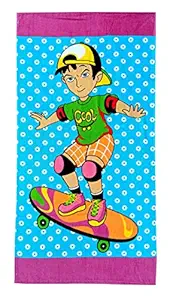 Mandhania Cotton Cartoon Printed Kids Bath Towel for Boys N Girls Pack of 1