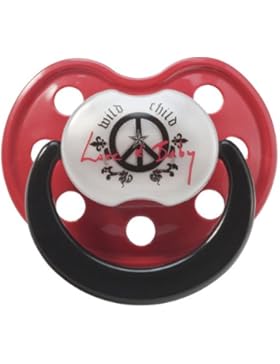Rock Star Baby Schnuller Beruhigungssauger Peace Wild Child Gr. 1 von 0 - 3 Monate