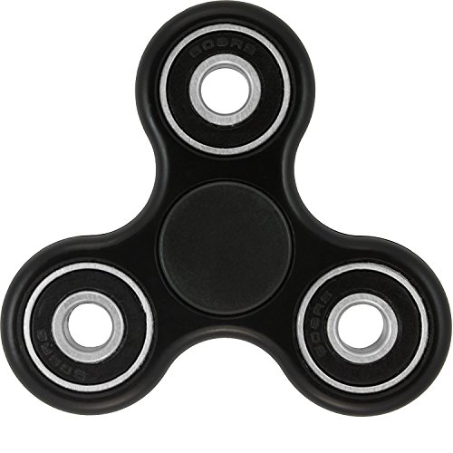 Tri Fidget Hand Finger Spinner Durable High Speed Black