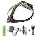 Produktbild WolfWay 1800 Lumen LED Kopflampe, ThorFire Sensor Stirnlampe Licht Cree XP-E R3 Fackel Bright wasserdicht 3 Mode Sensitive Notfall-Lampe für Camping Biking Working Jagd Angeln Reiten