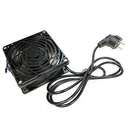Lüfter Decke für Rack 19" 120mm mit 220VAC Netz und Netzkabel - RackMatic