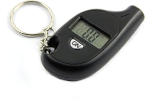 LUNJI Autone LCD Digital Tire Tyre Air Pressure Gauge,Mini Applied Car Motorcycle Keychain