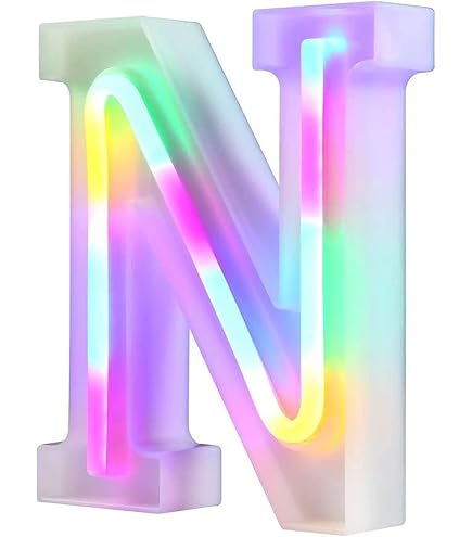 Lettres Et Chiffres Lumineux LED Avec Télécommande - Décoration Lumineuse Alphabet Pour Mariage Et Fêtes