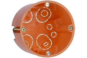 Voxura Hohlwanddose Gerätedose Schalterdose Abzweigdose Orange Unterputz UP HW Ø 68mm 61mm Tiefe tief 25 Stück