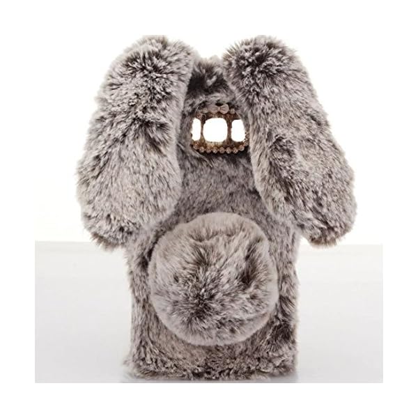 SevenPanda LG GV30 Handmade Silikon Weich Soft Fell Plüsch Wolle Warm Fluffy Flauschige Zotten Kaninchen Rabbit Pelz Haar Hair Handy