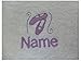 Bath Sheet with a Ballet Shoes Logo and Name of your choice, 100x150cm