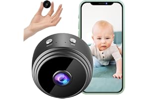 COOLEAD Cámara Espía, Cámara Oculta WiFi 1080P HD, Cámara de Seguridad Interior, Cámara de Bebé/Mascota/Cuidador/Hogar, Monit