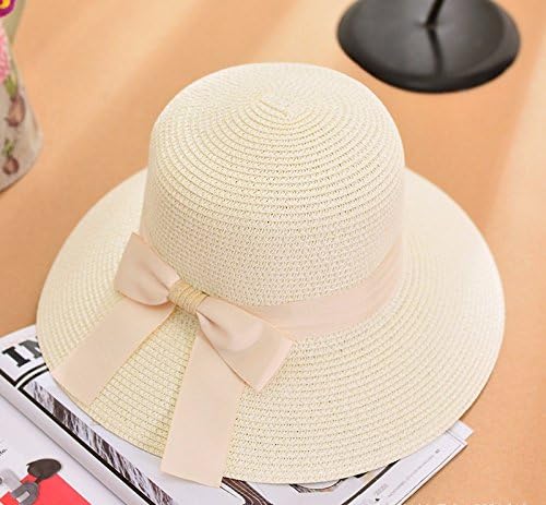 Fandear The Korean version of the new ocean Ms. straw hat summer bow tie hat sunscreen beach sun shaded coach along the cap, sect. E.