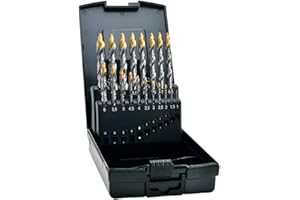 Exact 74561 HSS TIN-Tip - Punta elicoidale per trapano DIN 338, 1 set