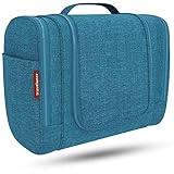 kulturtasche damen leder ALLES DABEI + VIELE FÄCHER - Mit den Abmaßen von 28x22x13 cm und einem effektiven Stauvolumen von stolzen 7 LITERN hast du bei deinen zukünftigen Reisen / Urlauben ab jetzt immer alles mit dabei. Nervige Platzprobleme gehören nun der Vergangenheit an.