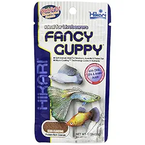 Hikari Usa Tropical Fancy Guppy for Pet Health, Fish Food 1.54oz