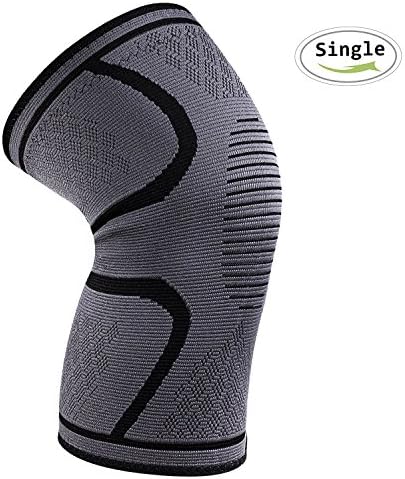 Knee Brace Support,iBuger Compression Knee Sleeve for Meniscus Tear,Open-Patella Stabiliser,Arthritis,Sports Injury Rehabilitation & Protection Against Reinjury,Single