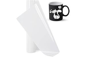IModeur 5Ft Glossy White Vinyl Roll - 30.5 x 152.5 cm PET Backing White Permanent VInyl, Self Adhesive Vinyl for Home Decoration, Birthday Party, Christmas Gifts, All Cutting Machines