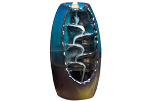 Venus valink Reflujo Quemador de Incienso, Incensario Fumar Cerámica Portaincienso, Soporte Vara Cono Incienso Quemador, Cascada Portaincienso Decoración para Hogar Oficina - una