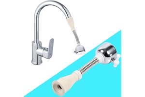 GAESHOW Tap Spray Head, 360°Swivel Kitchen Tap Spray Head Attachment, Flexible Faucet Sprayer Faucet Aerator, Anti-Splash Sink Tap Faucet Sprayer for Kitchen Bathroom Tap