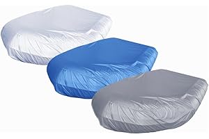 UK Custom Covers RTC777GREYAD3 Semi Tailored Rib Tender Cover Cover Waterproof Heavy Duty Grey - Sizes Up To 2.9m (9ft 5in) - 3.8m (12ft 5in) - Select In Advert